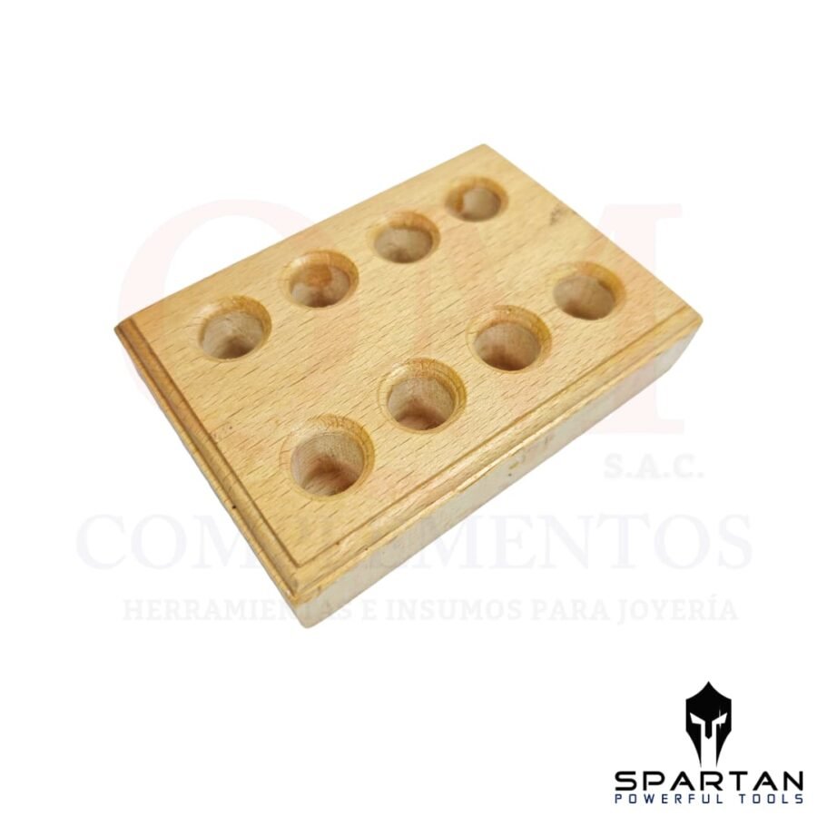 BASE PORTA ALICATES DE MADERA 4 PZS