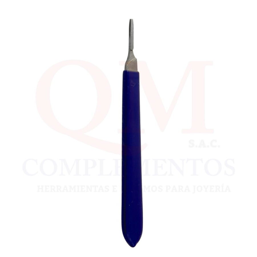 MANGO PARA BISTURI DE ACERO CON PVC