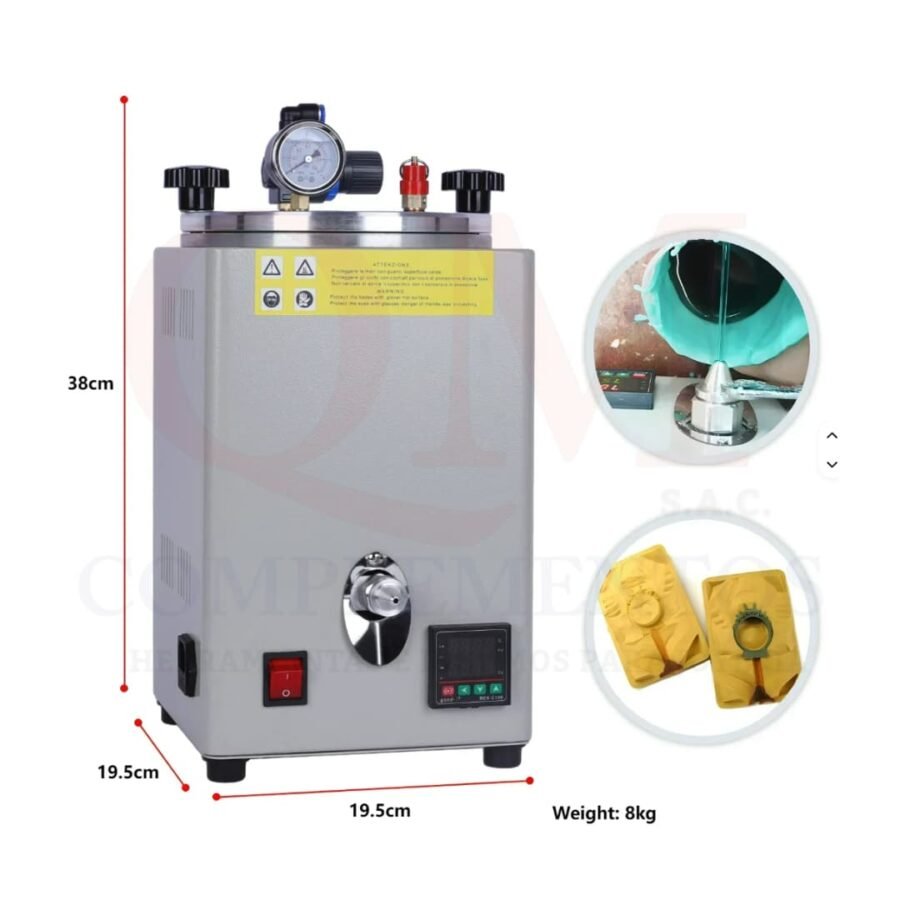 INYECTOR DE CERA DIGITAL CON SOPLADOR 2 KG - Imagen 2