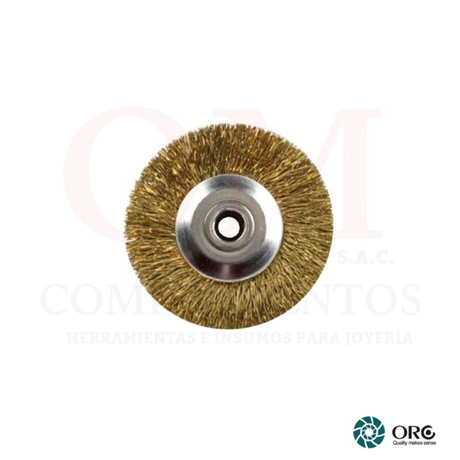 ESCOBILLA DE BRONCE MINI 25 MM (ORO)