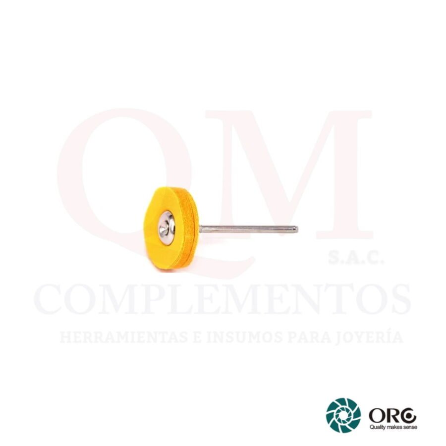 DISCO AMARILLO MINI CON MANDRIL 22 MM (ORO)