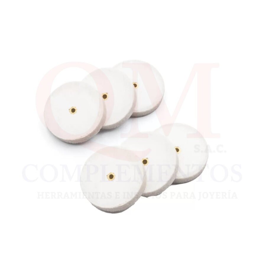 RUEDA ESMERIL BLANCA 5 X 25 MM [USA]
