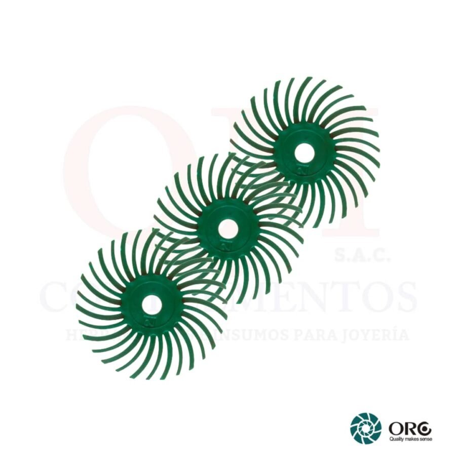 DISCO RADIAL VERDE # 80 X 3 PZS - 25 MM (ORO)