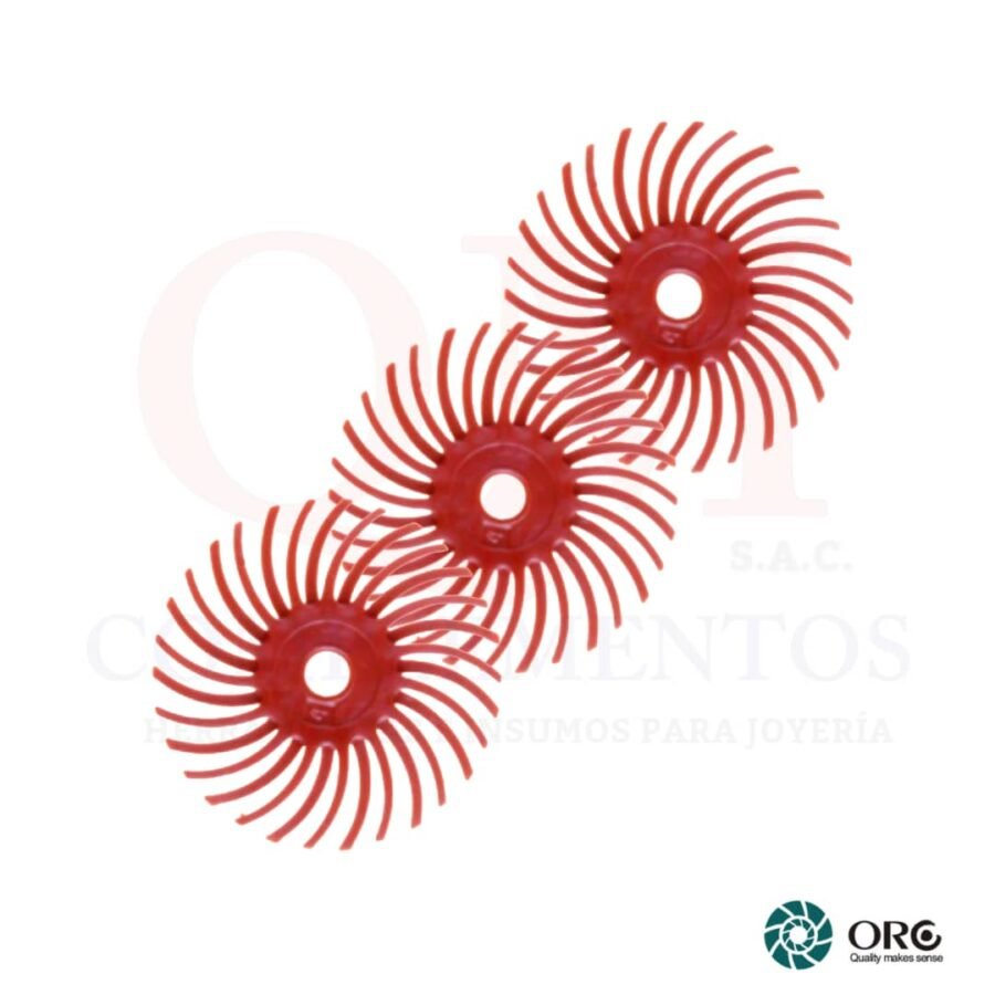 DISCO RADIAL ROJO # 220 X 3 PZS - 25 MM (ORO)