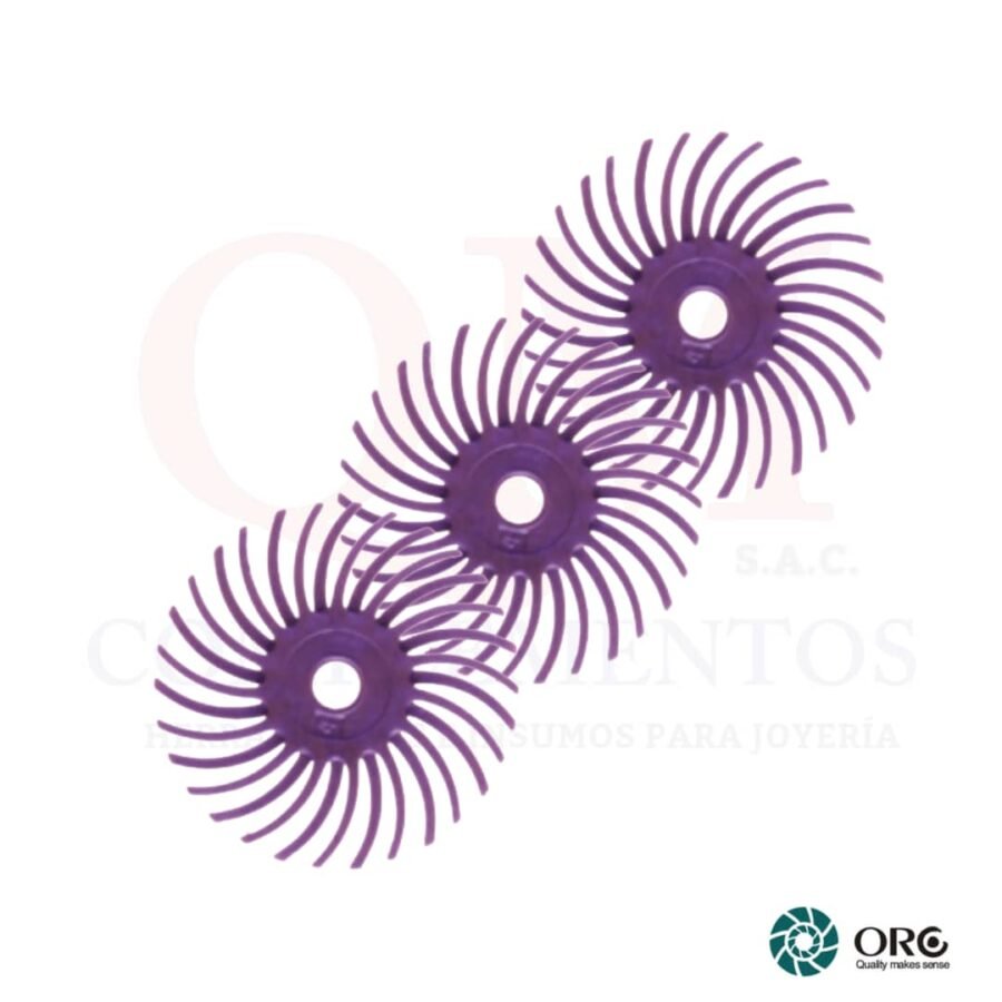 DISCO RADIAL VIOLETA # 600 X 3 PZS - 25 MM (ORO)