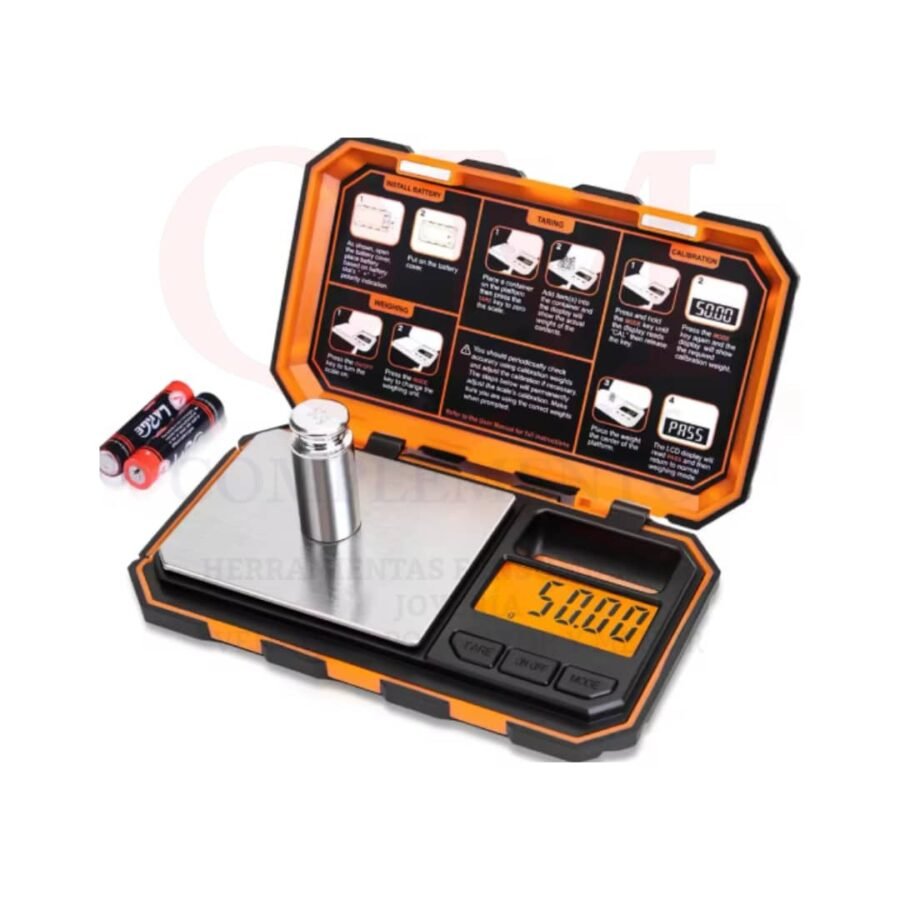 BALANZA DIGITAL NARANJA "UF200H" 200 X 0.01 GR (UNIWEIGH)