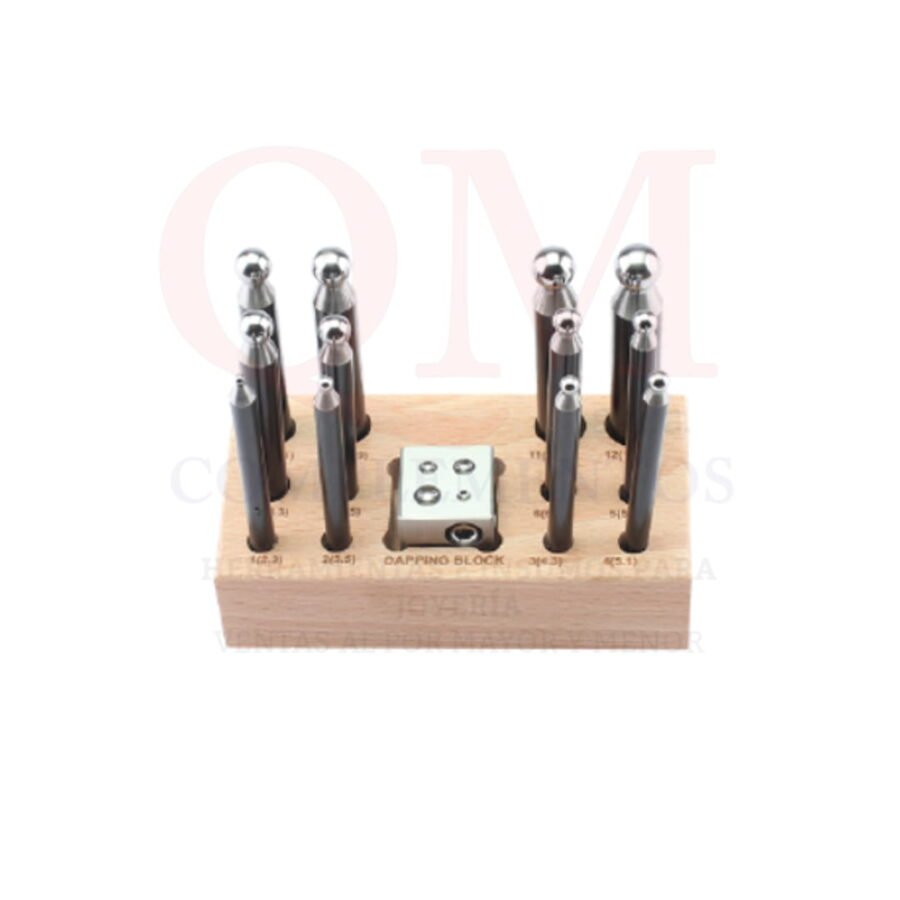 SET DADO EMBUTIDOR 1'' CON 12 EMBUTIDORES & B.MADERA